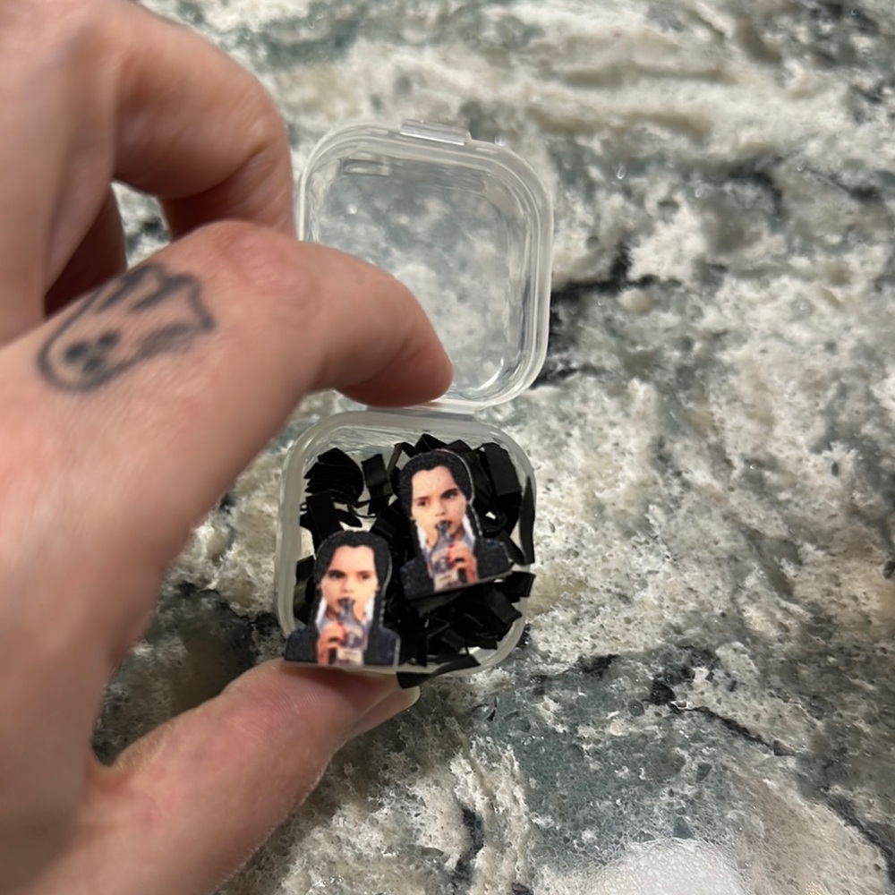 Wednesday Addams post earrings